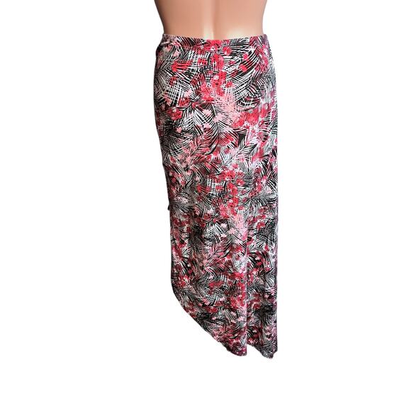 Guess Vintage Floral Asymmetrical Maxi Skirt XS Beach Cover Up Coastal Tropical - Picture 4 of 5